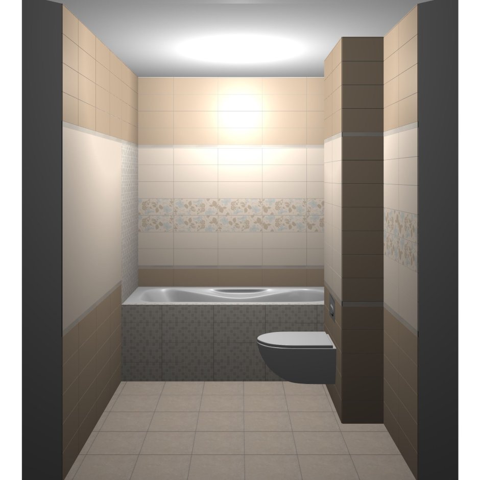 Kerama Marazzi визуализация ванны