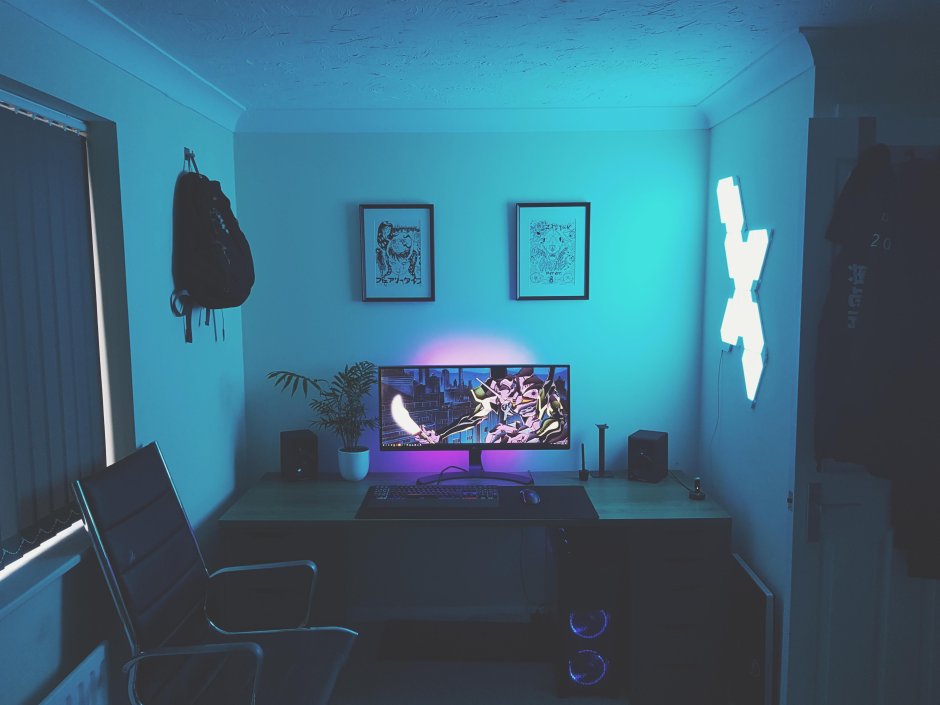 Комната геймера с подсветкой