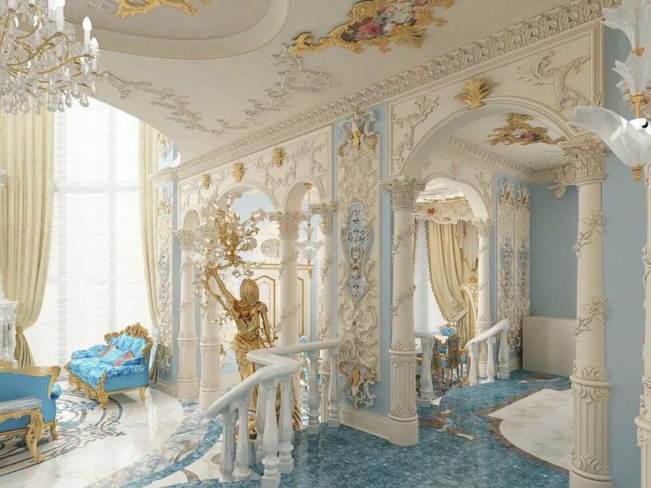 Спальня в стиле Барокко и рококо