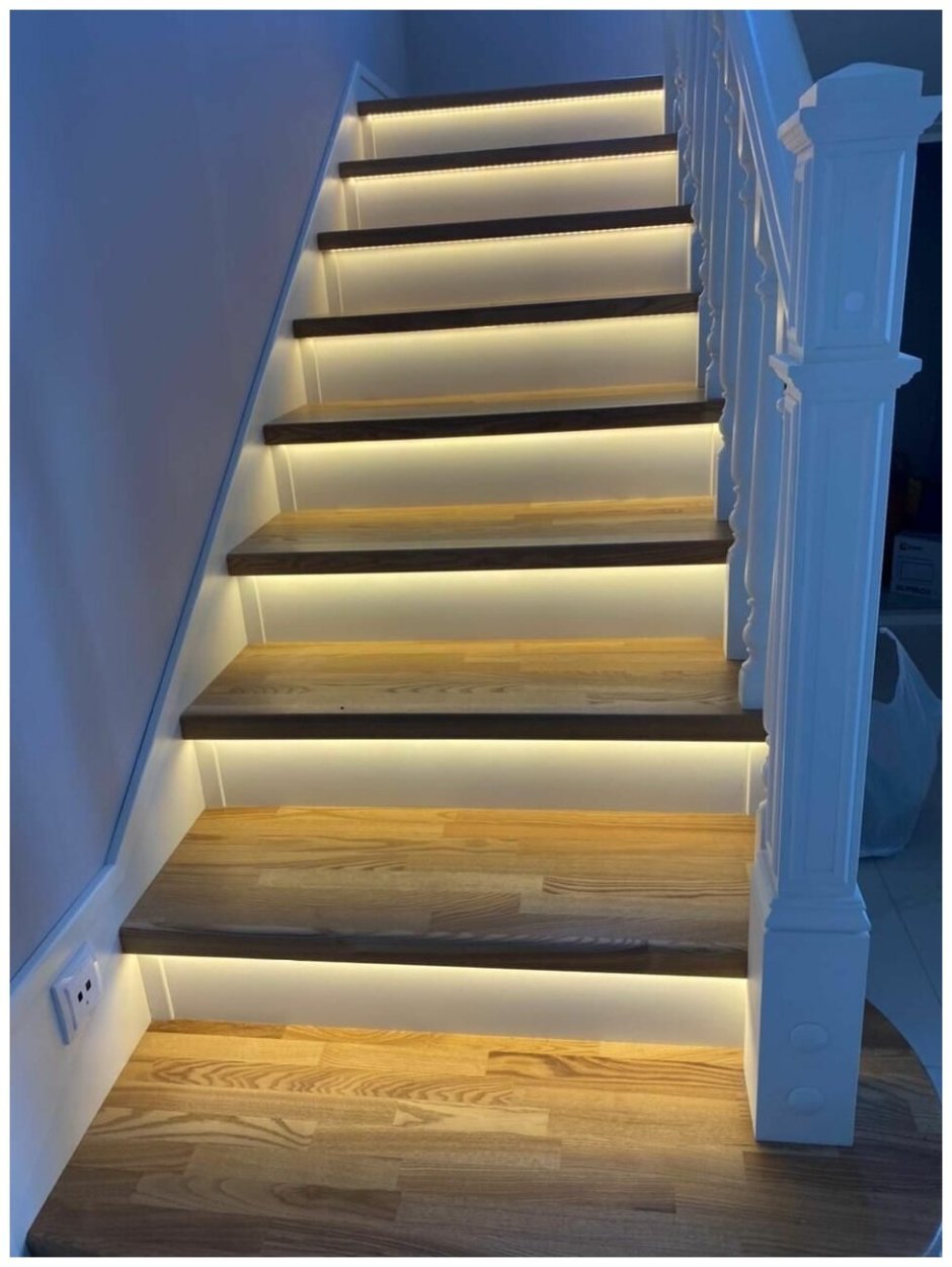 Подсветка лестницы на ступенях с датчиком движения купить