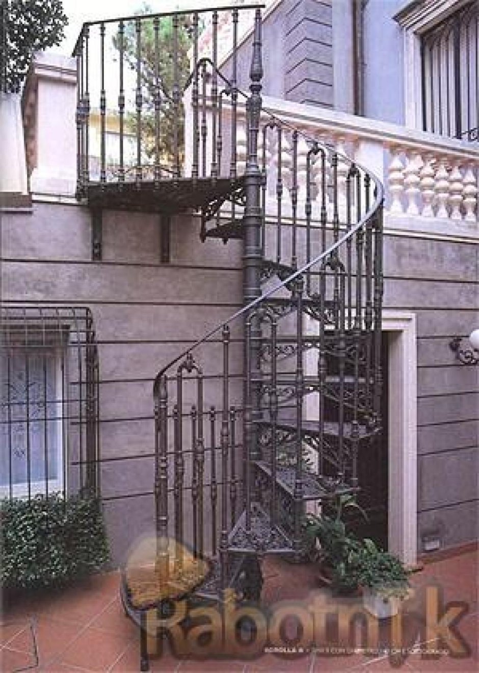 Лестница тросовая с металлическими ступенями