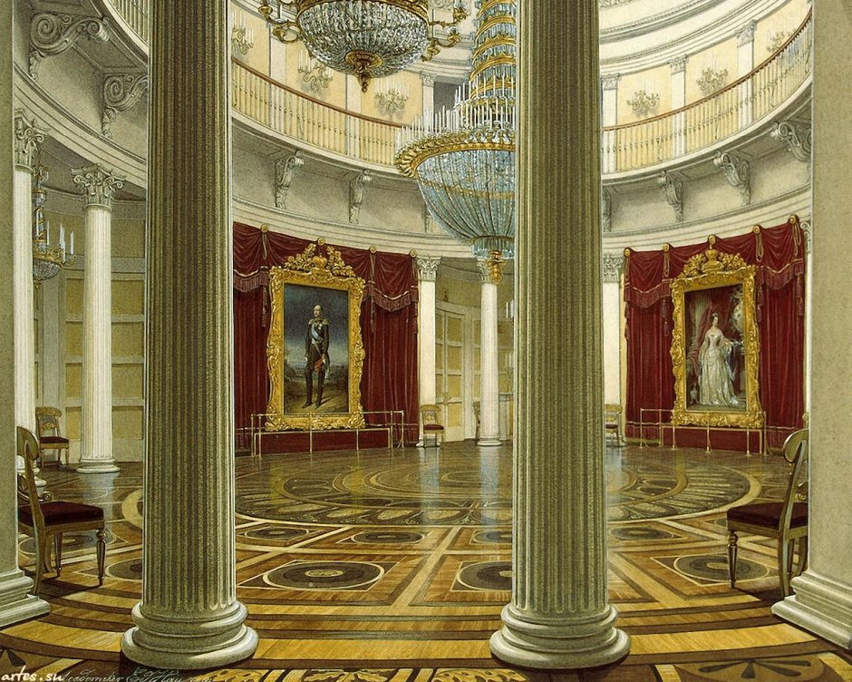 Санкт Петербург Эрмитаж внутри залы