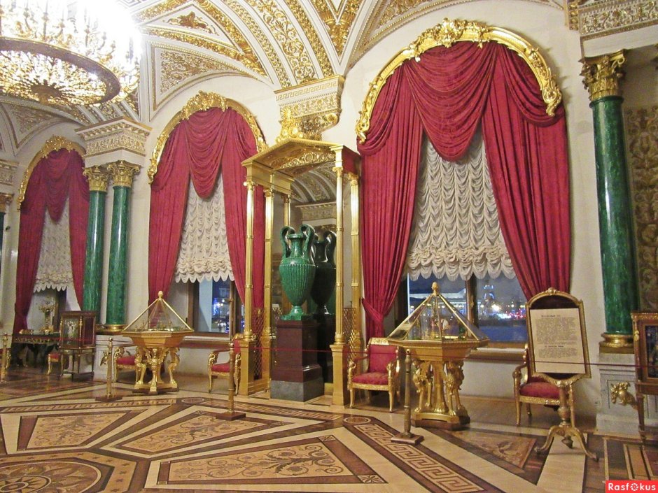 Зимний дворец Тронный зал Николай 2