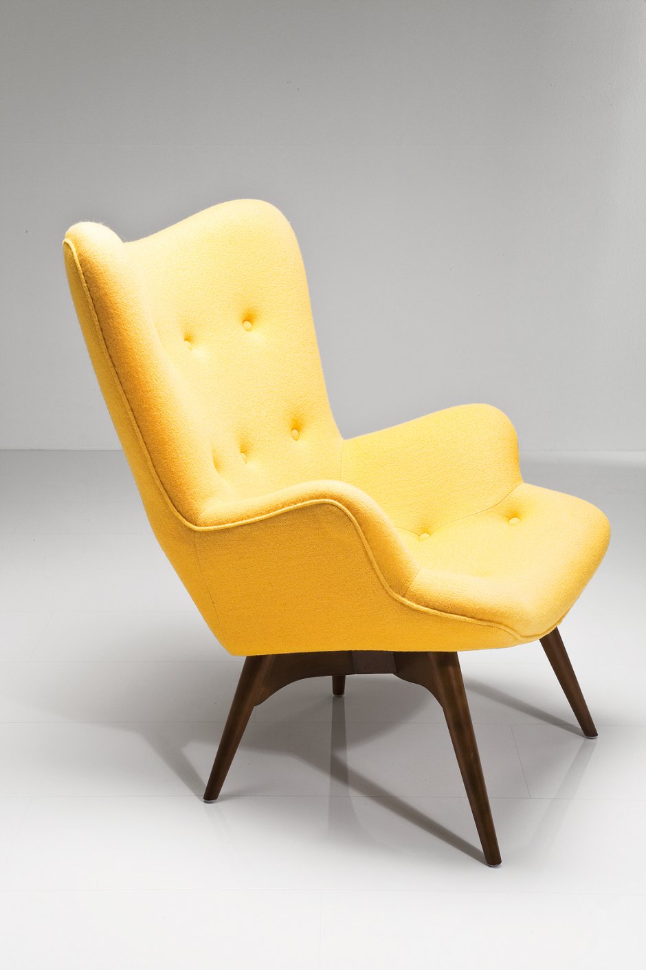 Кресло качалка Kare Design желтая