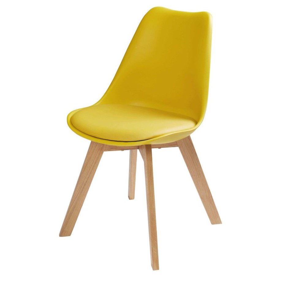 Кресло качалка желтое