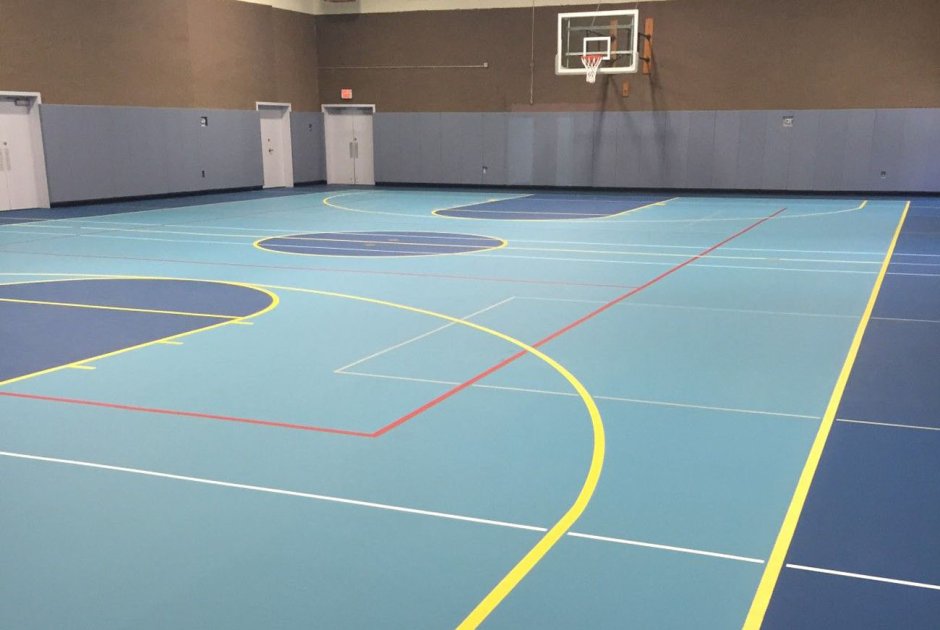 Basketball Court Floor Cleaning