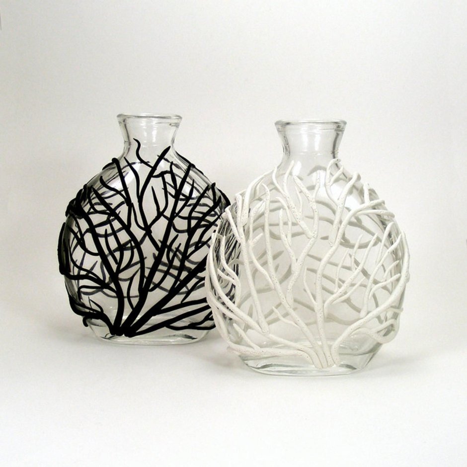 Декор вазы полимерной глиной