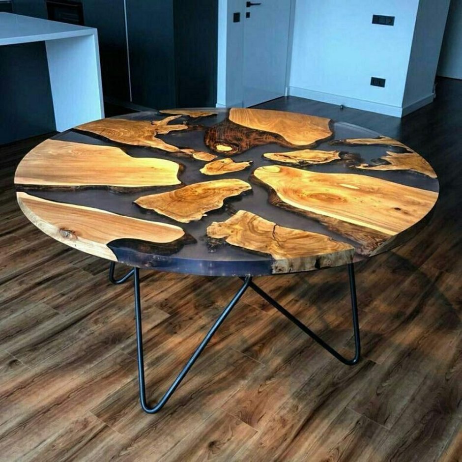 Стол журнальный Slab Wood