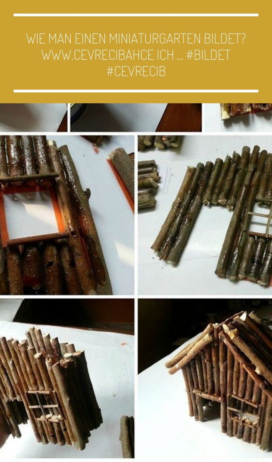 Домик из прутиков