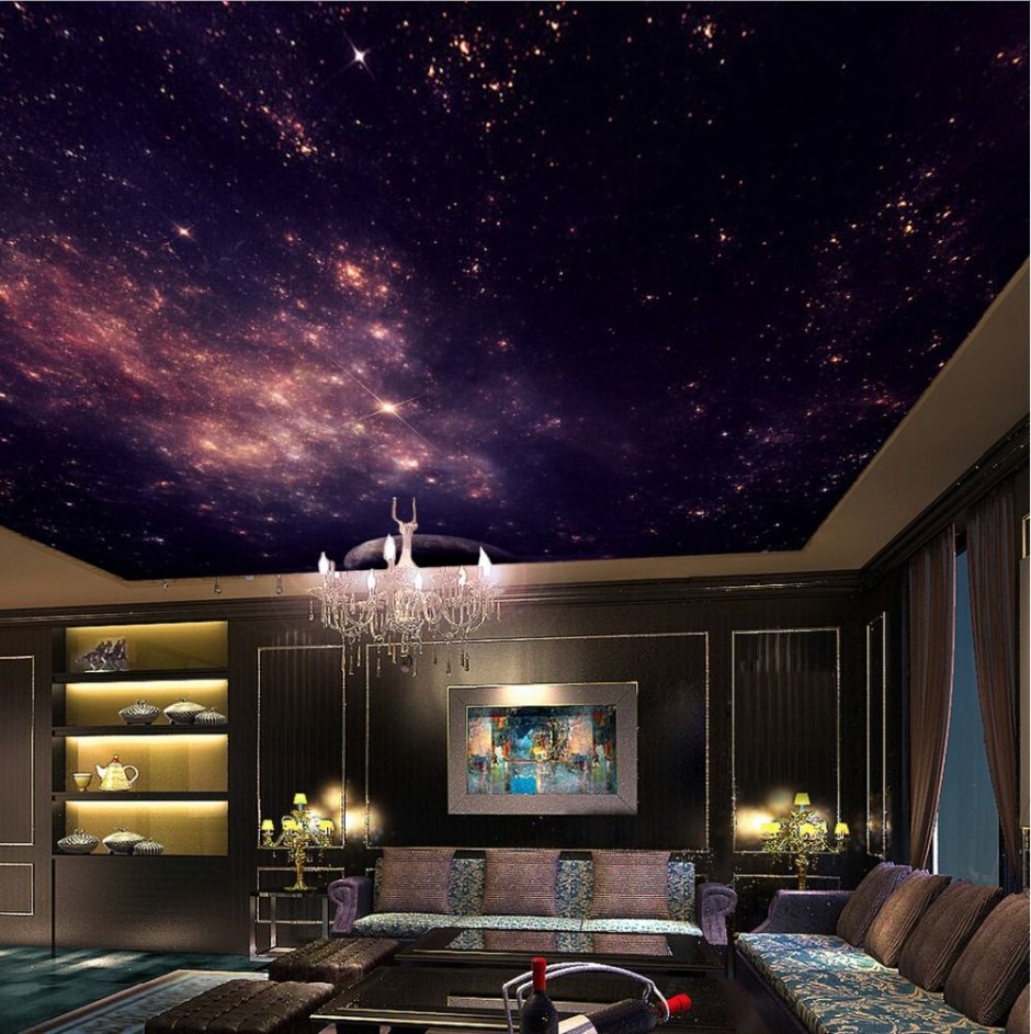 Натяжной потолок звездное небо