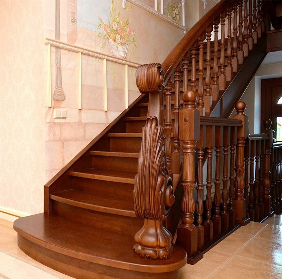 Классические деревянные лестницы