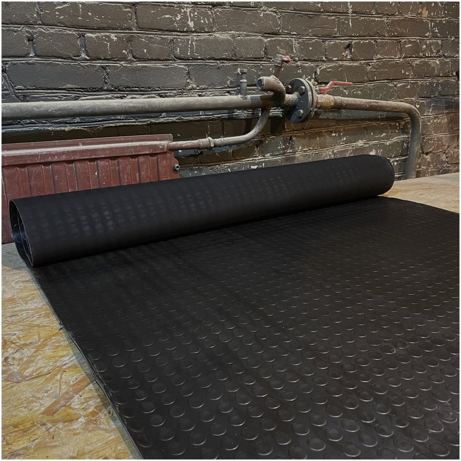 Резиновые дорожки, рулоны 9004 Round Dot, 1.0x10.0 м