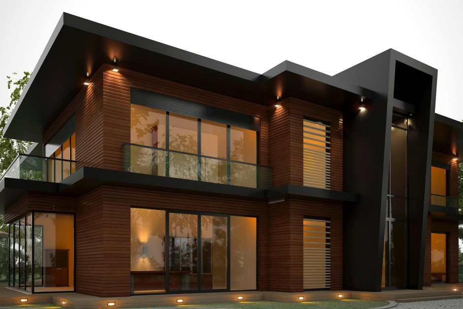 Модерн планкен фасад