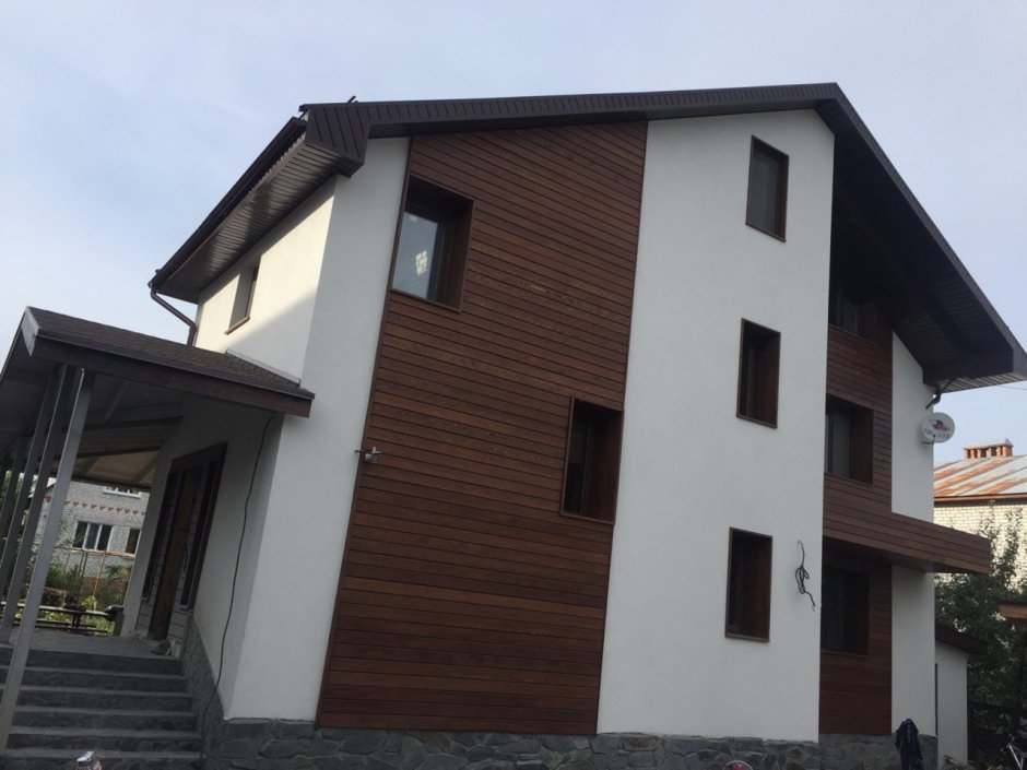 Штукатурка мокко планкен темный