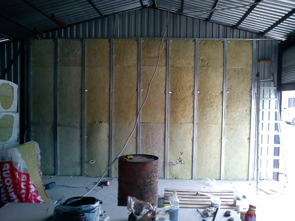 Теплоизоляция стен гаража снаружи