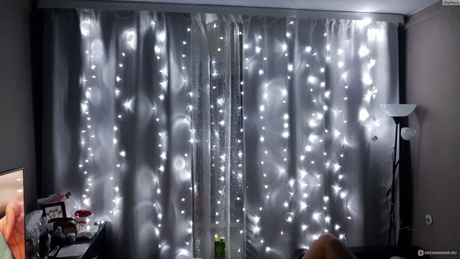 Curtain Lights гирлянда занавес 1,5х2