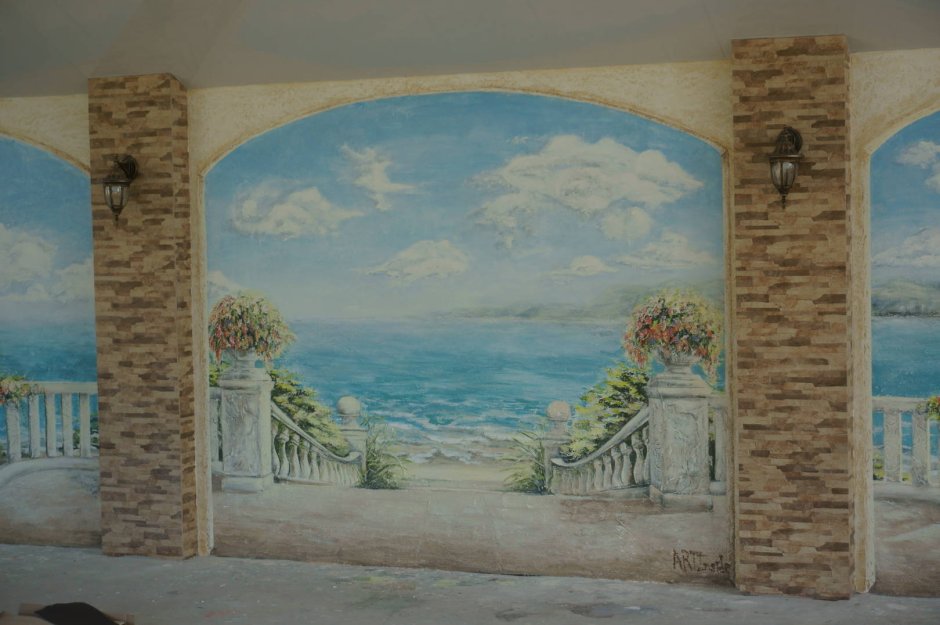 Декоративная фреска на стену