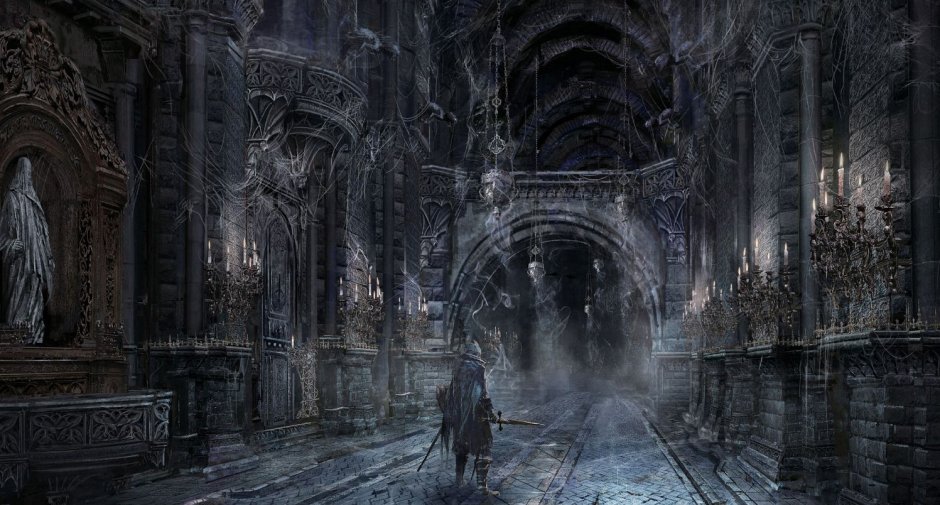 Bloodborne Concept Art environment