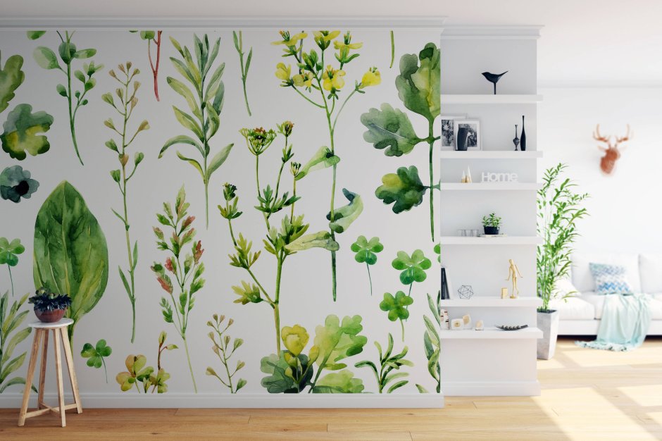 Фотообои растения на стену