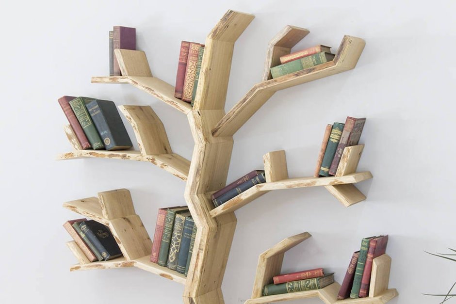 Книжная полка дерево