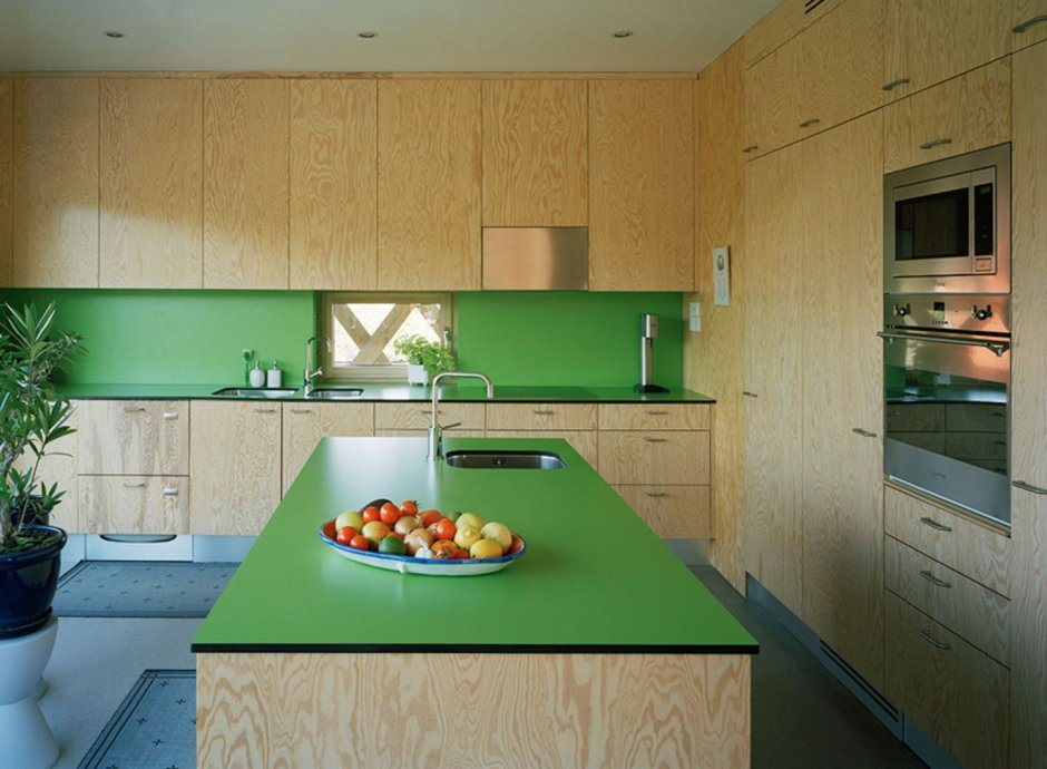 Кухня в зеленых оттенках