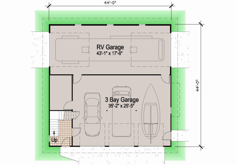 3d план гаража