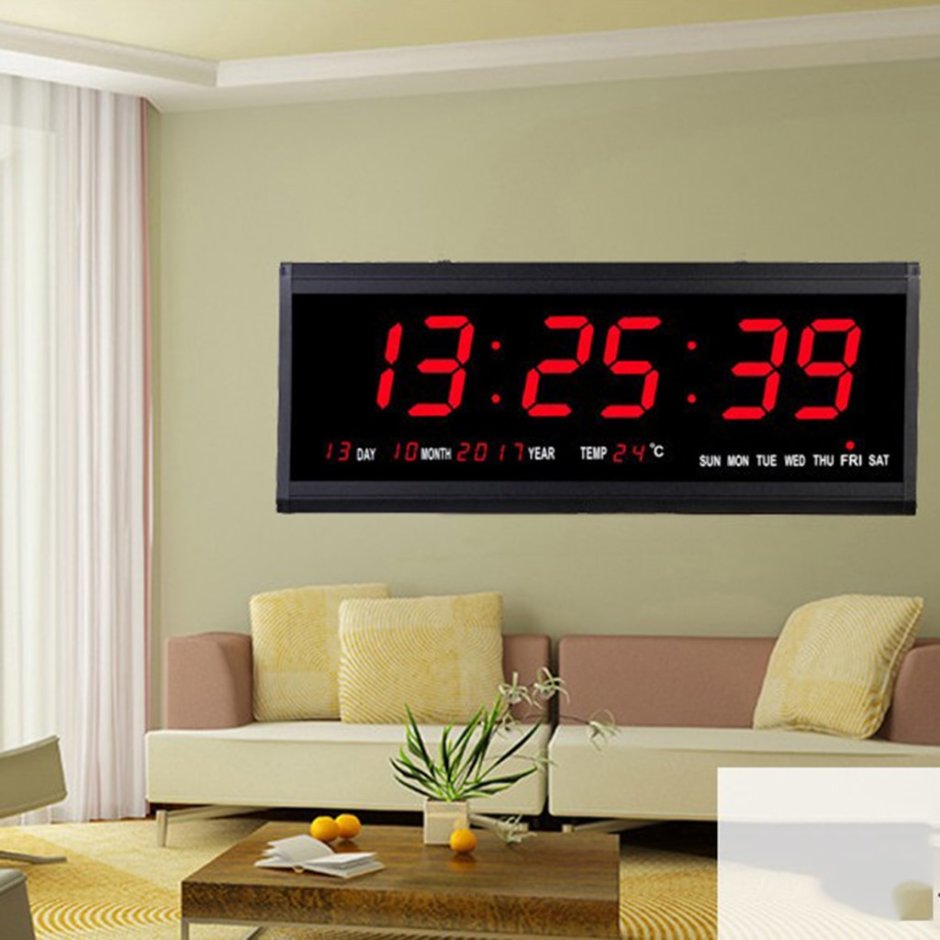 3d led цифровые часы-будильник настольные