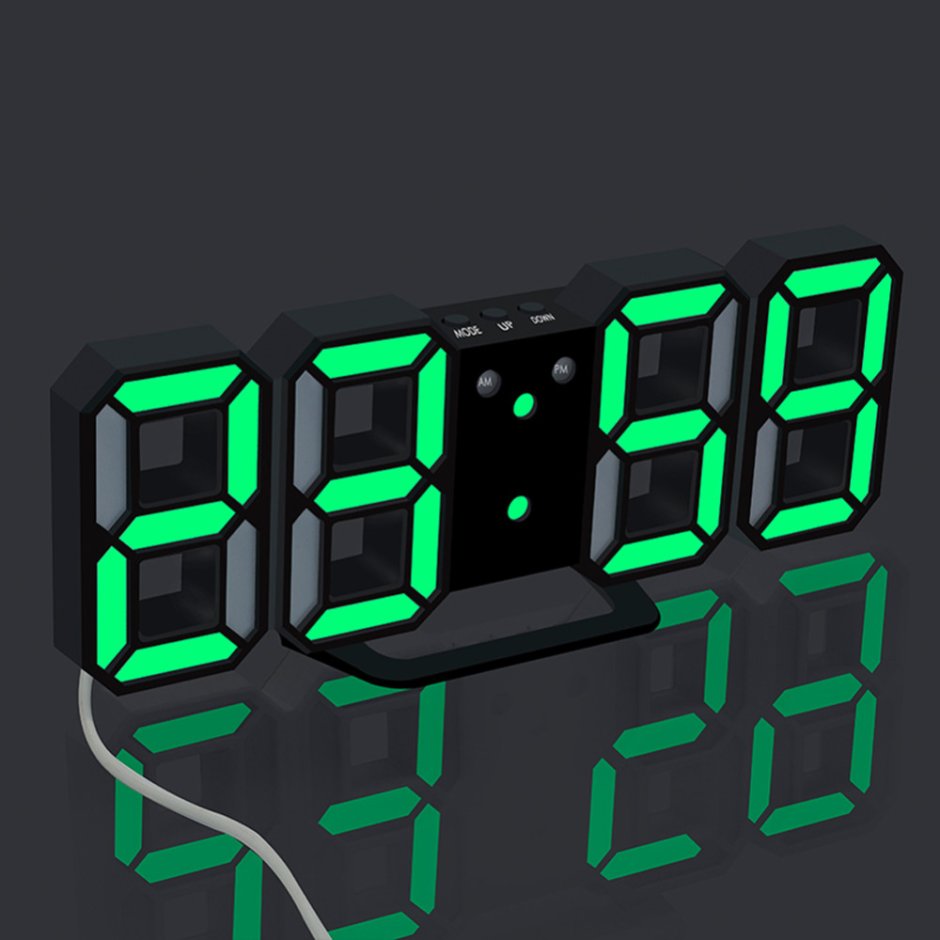 Цифровые электронные часы led simple Night Glow