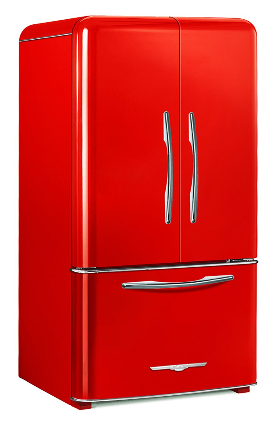 Холодильник красный ретро бош