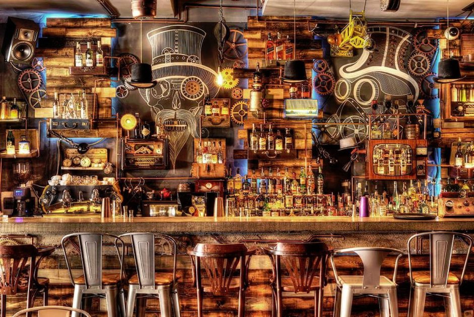 Паб в стиле стимпанк в Румынии Joben Bistro