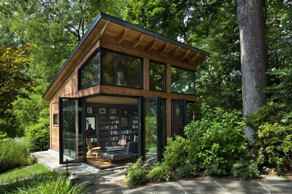 Tiny House с односкатной крышей