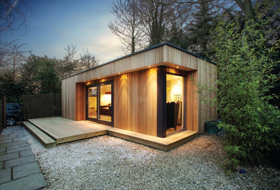 Tiny House с односкатной крышей