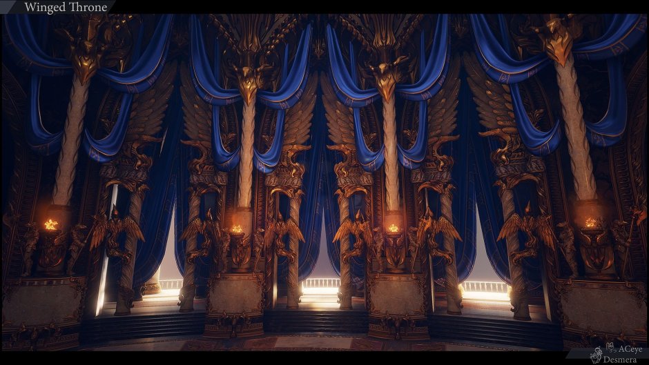 Тронный зал игра престолов арт