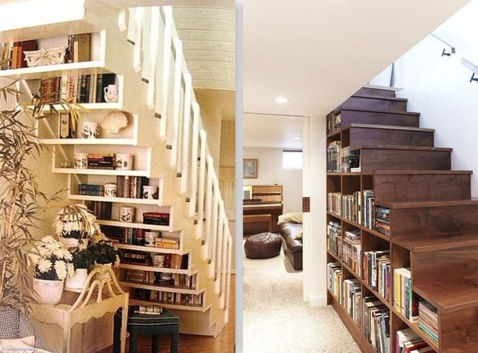 Стеллаж в комнату белый