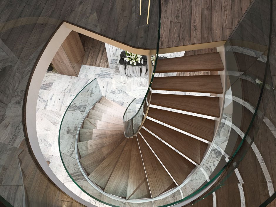 Винтовая лестница на 2 этаж