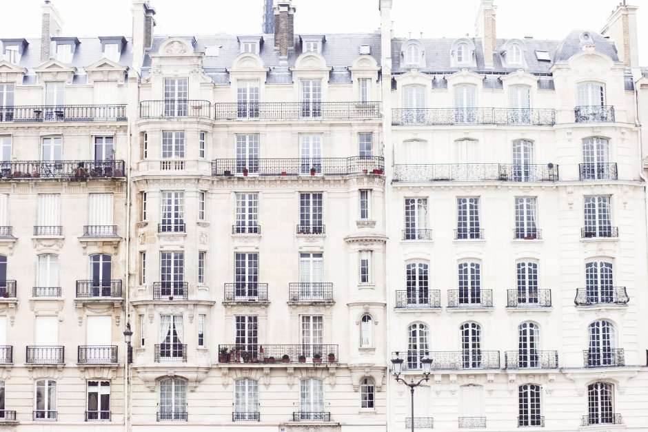 Жилые здания в Париже 19 век фасад
