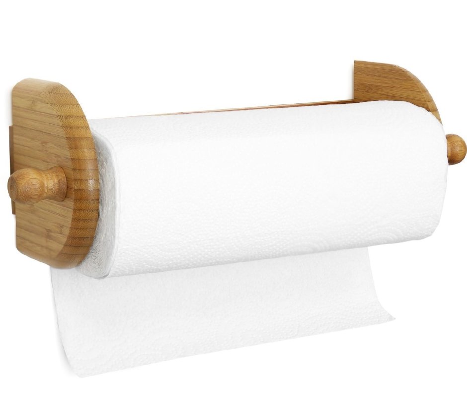Держатель для бумажных полотенец деревянный