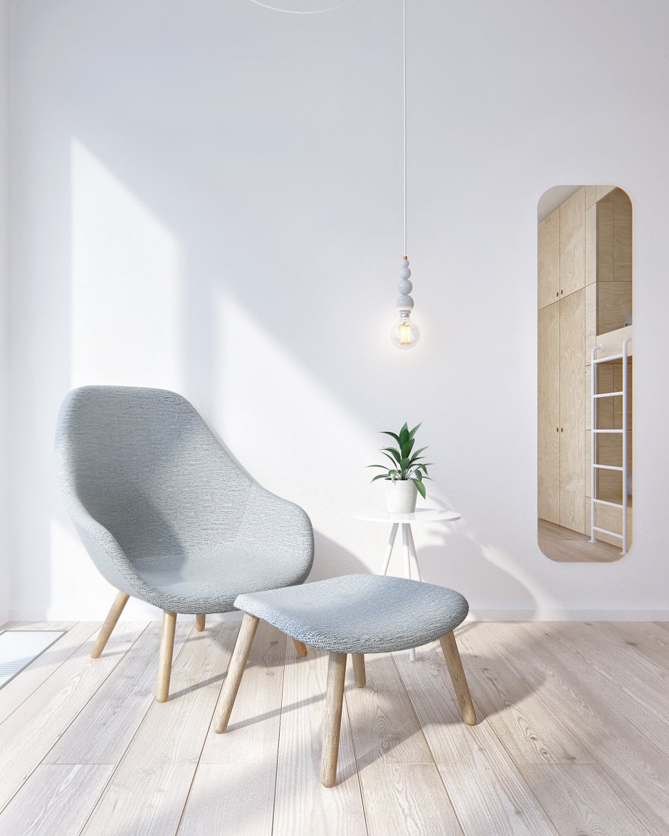 Кресло для интерьера в стиле минимализма