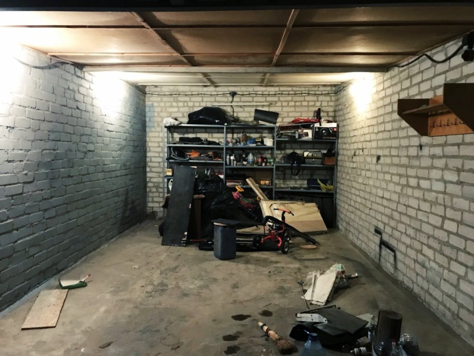 Креативный пол в гараже