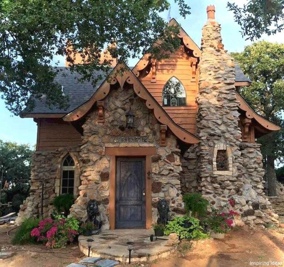Каменный дом в стиле Barn House