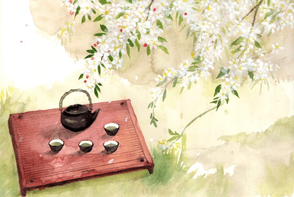 Японские Гравюры чайная церемония