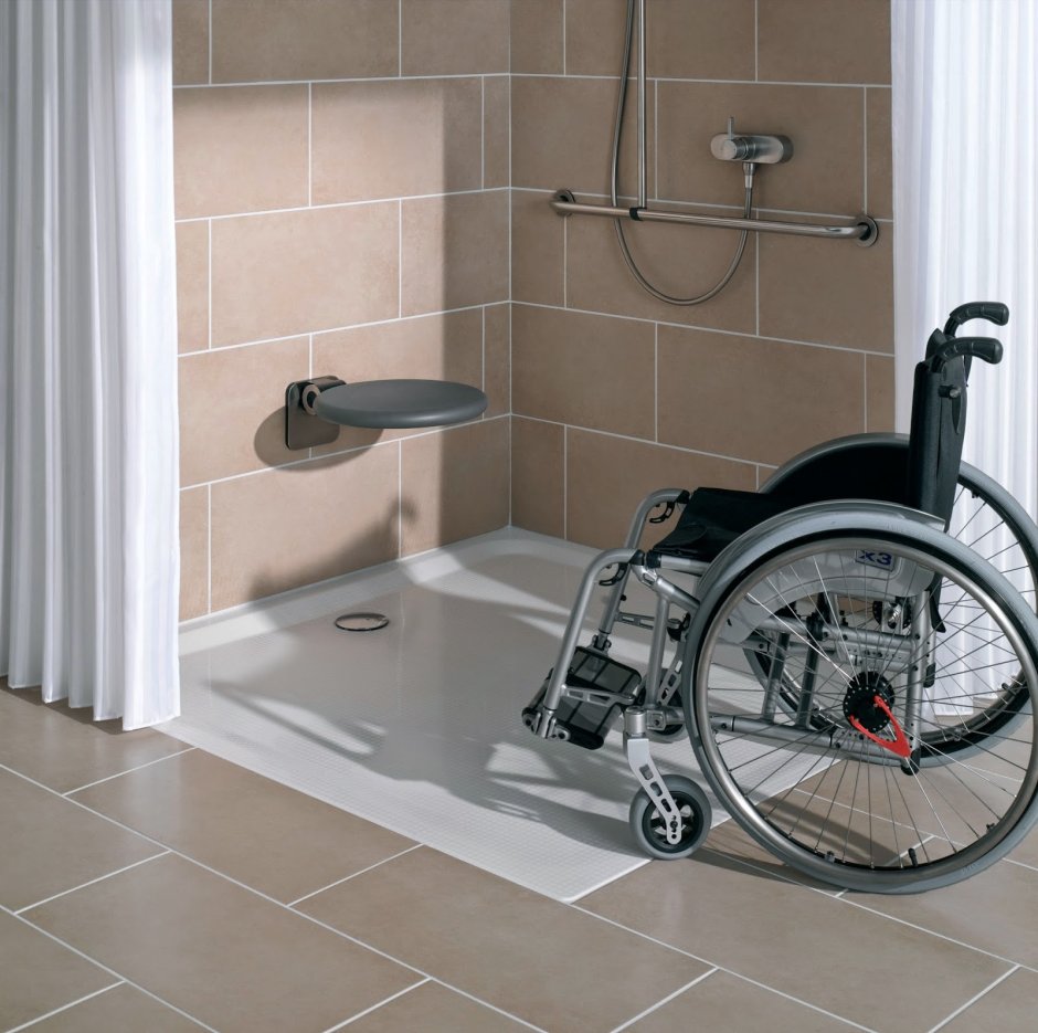 Поддон для душа для инвалидов колясочников