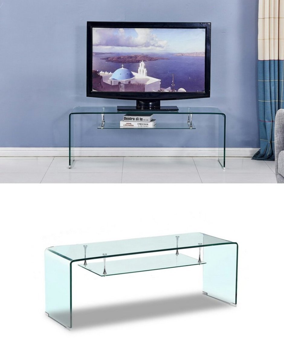 мебель из стекла под телевизор