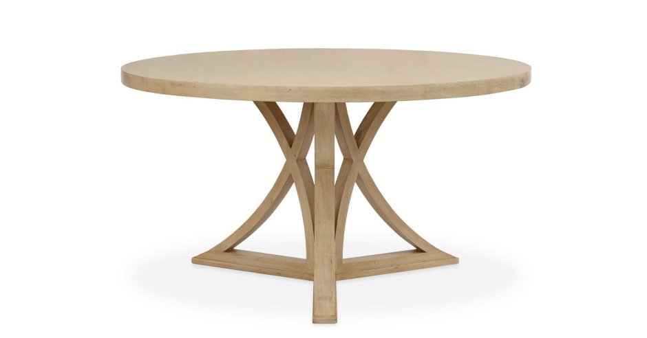 Круглый стол с деревянными ножками