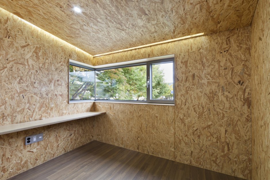 Фибролитовые плиты в интерьере лофт