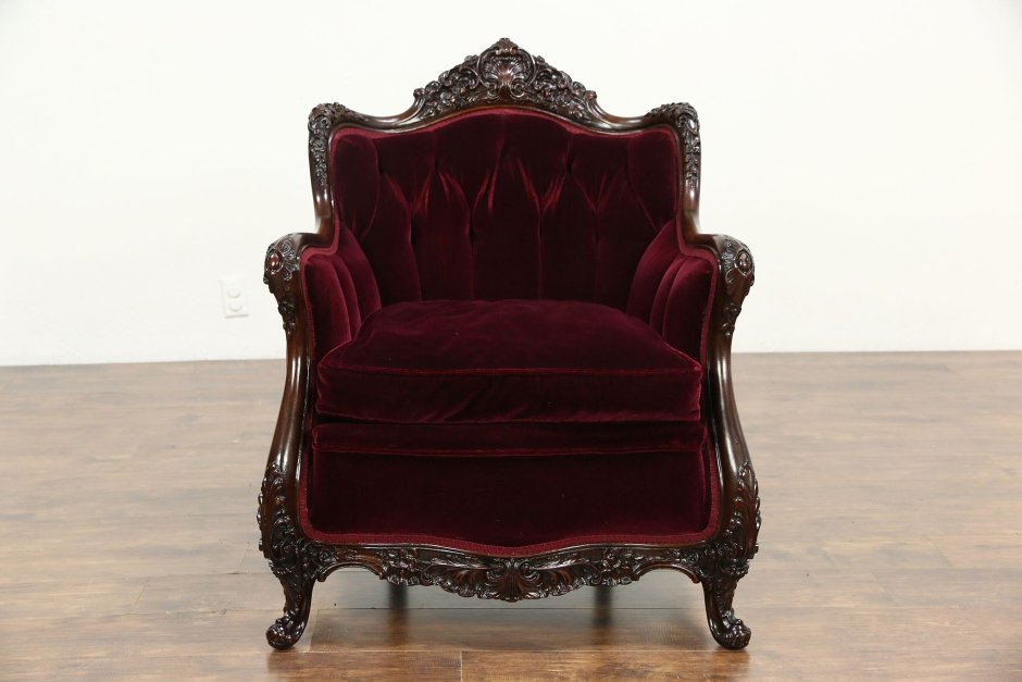 Velvet Wood Chair