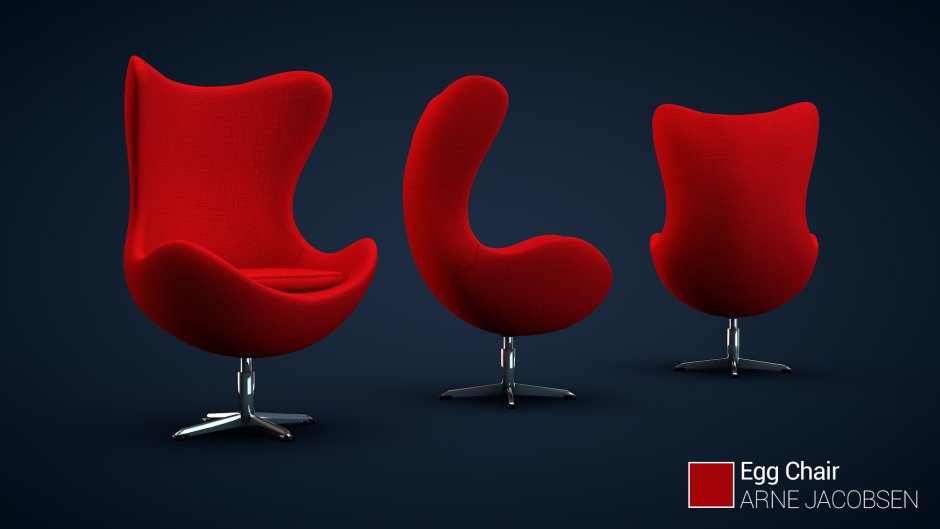 Красное кресло ретро