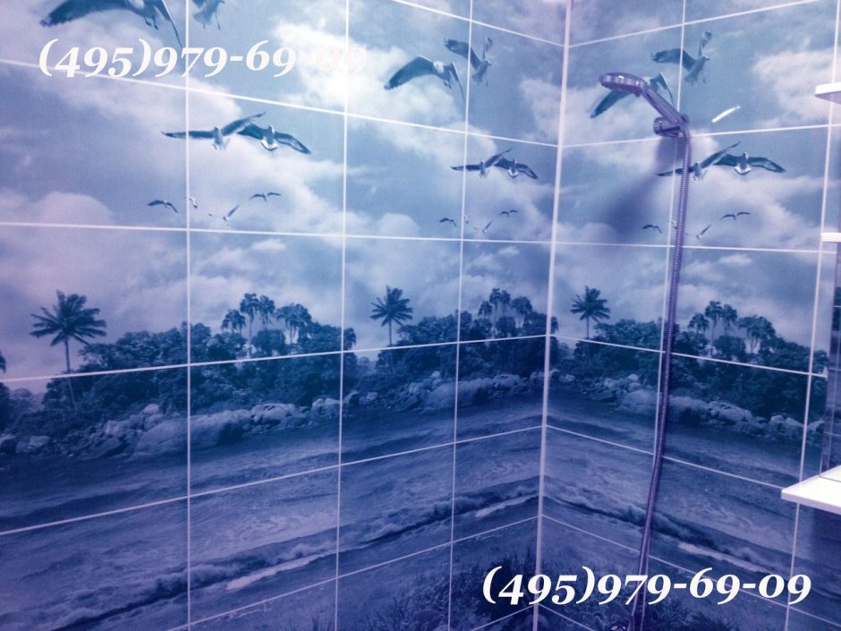 Панель ПВХ олива мозаика