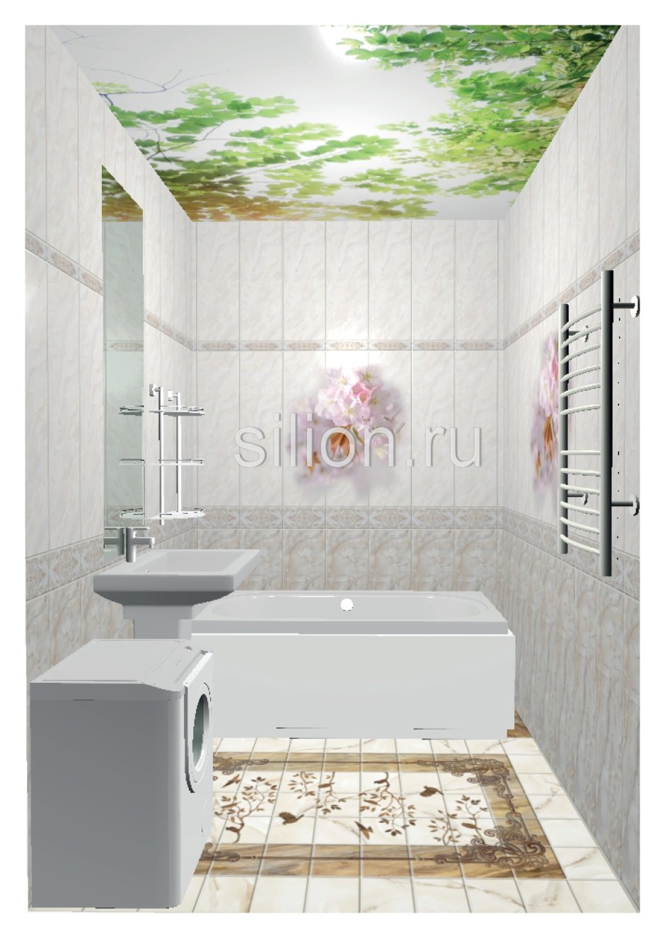 Панели ПВХ 3d novita «Плаза»