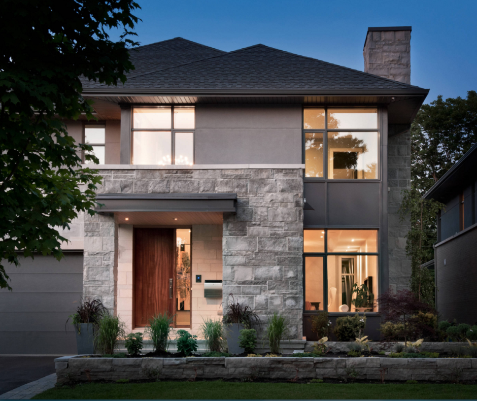 Мокрый фасад одноэтажного дома